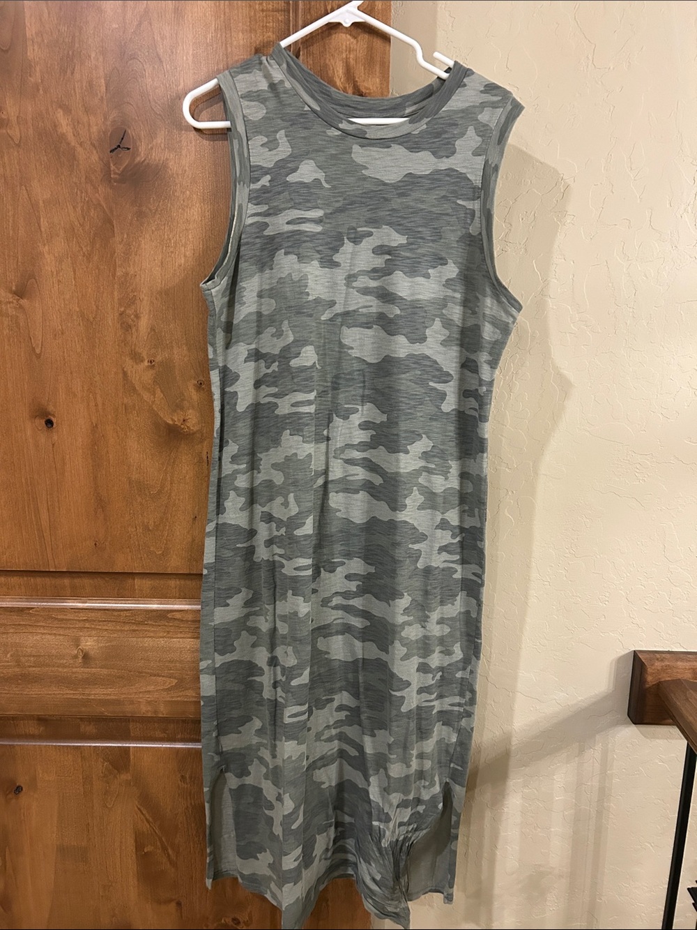 Universal Thread Camo Sleeveless Dress with Slit